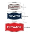 thumbnail image 2 of Signs ByLITA Fancy Elevator Sign (Navy Blue/Gold) - Small, 2 of 5