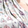 thumbnail image 3 of White Fairy Castle Pattern Blanket,Comfortable Soft Lamb Wool Throw Blanket,All Season,Warm Lightweight Blankets for Sofa Bed Couch Living Room Chair,30"x40", 3 of 4