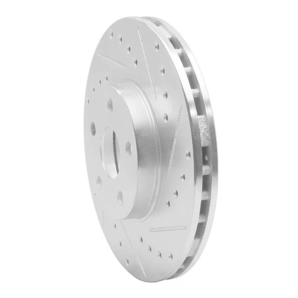 Dynamic Friction Company 631-76042R DFC Brake Rotor - Drilled And Slotted - Silver
