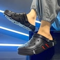 thumbnail image 3 of Rokment Womens Mens Garden Clogs Shoes With Back Straps Unisex Gardening Slip on Work Nuring Sandals Beach Outdoor Water Slippers Comfortable Casual Black Size 5.5, 3 of 5