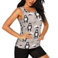 thumbnail image 2 of Fotbe Cartoon Bear Brown Blusas Sin Mangas para Mujer – Estilo Casual, Corte Suelto, Slim-Fit, Cuello Redondo Deportivo, Tops de Verano para Gimnasio y Yoga-X-Large, 2 of 7