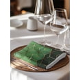 thumbnail image 6 of Green Geometric Cloth Napkins Set of 8 Reusable Dinner Napkins, Ombre Modern Abstract Art Cocktail Napkin Washable Table Napkins for Wedding/Holiday Party/Baby Shower 20"x20", 6 of 7