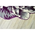 thumbnail image 6 of Flowers 6 Ft Round Throw Accent Area Rugs Floral Rose Flower Shaped Rug Modern for Girls Bedroom Floor Living Room Carpet 302 Purple, 6 of 8