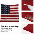 thumbnail image 6 of 4th of July Pillow Covers 18x18 Set of 2, American Flag Patriotic Decorations Throw Pillow Covers Linen Farmhouse Independence Day Cushion Case for Couch Sofa Summer Home Outdoor Decor, 6 of 6