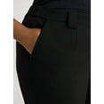 thumbnail image 4 of Scoop Women’s and Women's Plus Crepe Wide Leg Trousers, 32", 32.5", and 34" Inseams, Sizes 0-28, 4 of 5