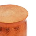 thumbnail image 6 of vidaXL Hammered Aluminum Stool Side End Living Room Silver/Brass 16.5"/18.5", 6 of 17