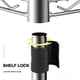 thumbnail image 5 of 74-Packs Wire Shelf Clips Wire Shelving Shelf Lock Clips for 1 Inch Post- Shelving Sleeves Replaceme, 5 of 5