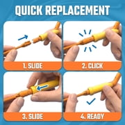 FlexiSnake Drain Weasel Snake Hair Clog Remover Plumbing Tools, 5 Pack