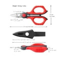 thumbnail image 5 of LIVINGO 6" Professional Electrician Scissors with Belt Clip for Cutting Wire, Red, 5 of 6