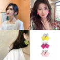 thumbnail image 2 of HOOUN Fashion Women Jewelry Simple Acrylic Earrings Stud Frosted Earrings Hooks-Yellow, 2 of 9
