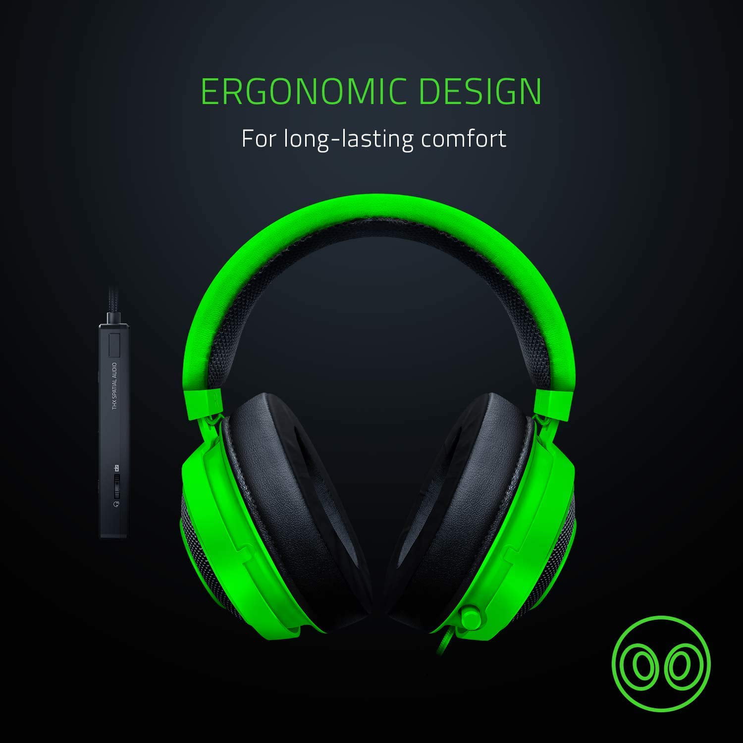 badminton Koel Circulaire Razer Kraken Tournament Edition: THX Spatial Audio - Full Audio Control -  Cooling Gel-Infused Ear Cushions - Gaming Headset Works with PC, PS4, Xbox  One, Switch, Mobile Devices - Green - Walmart.com