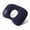 Dark Teal U-Shaped Flocked Press-to-Inflate Neck Pillow, variant on Push-Button Inflatable Travel Neck Pillow, U-Shaped Portable Airplane Head Support, Contoured Neck Brace for Car and Train Travel, Lightweight Compact Flight Accessory with Soft Cover
