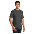 thumbnail image 4 of Port & Company Men's Essential Cotton T-Shirt with Pocket Charcoal 4X-Large, 4 of 6