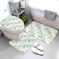 thumbnail image 3 of Bathroom Rugs Sets 3 Piece - cute rainbow balloon RV Absorbent Non Slip Bath Mats, U-Shape Toilet Lid Cover, Contour Mat, Soft Washable Shower Mats Bath Rug Mat for Bathroom Tub Toilet, 3 of 7