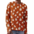 thumbnail image 4 of Certgust Sweatshirt for Women Under $15 Womens Halloween Graphic Print Long Sleeve Knit Pullover Sweater with Cozy Seasonal Style, 4 of 9