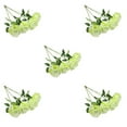 thumbnail image 2 of relayinert 10pcs/set Celebrate Christmas In Style Stunning Silk Flower Arrangements – Many Colors Available Can Change The Shape Light Green color 5Set, 2 of 6