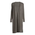 Time and Tru Women's Ribbed Duster Cardigan