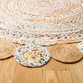 thumbnail image 3 of SAFAVIEH Cape Cod Kyle Geometric Area Rug, Beige/Multi, 3' x 3' Round, 3 of 7