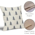 thumbnail image 4 of Christmas Pillow Covers 18x18 Inch Set of 2 Xmas Tree Forest Green Cream Decorative Throw Pillowcases Outdoor Winter Farmhouse Holiday Cushion Cases Decor for Sofa Couch Bed, 4 of 6