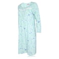 thumbnail image 3 of JEFFRICO Womens Long Sleeve Cotton Blend Nightgowns Pintucked Sleepwear Soft Pajama Dress Nightshirts, 3 of 4