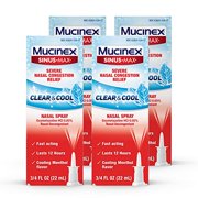 Mucinex Sinus-Max Full Force Nasal Decongestant Spray, 0.75oz - Pack of 4