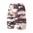 thumbnail image 5 of Mens Camo Cargo Shorts Wild Outdoor - Cotton Relaxed Fit Utility Multi-Pocket Shorts Featuring Relaxed Fit Cuts Light pink XXXL, 5 of 5