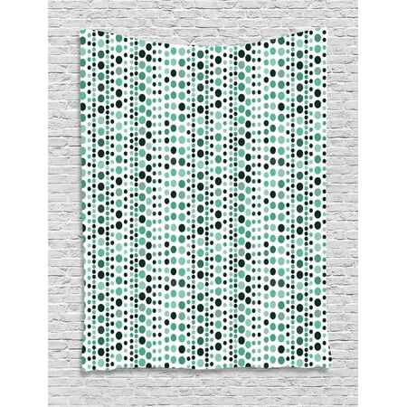Modern Tapestry Retro 60s 70s Vintage Geometrical Circles Dots