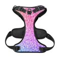 thumbnail image 5 of Daiia Colorful Glittersdog Harness, No-Pull Pet Harnessith 2 Leash Clips,Cat Harness And Leash Set,Step In Dog Harness, For Large Dogs,No Accessories Included, 5 of 8