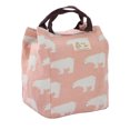 thumbnail image 1 of Bolsa De Almuerzo Aislado Caliente, Frio, Fresco Para Picnic Fresco Tote Bolsas De Viaje Caja De Alimentos Pink w Polar Bear 19 x 17 x 24cm/7.5" x 6.7" x 9.4"(L*W*H), 1 of 7