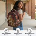 thumbnail image 3 of Xixirimido Tiger Kids Backpack for Boys Preschool Elementary Students Bookbag 17inch Large School Bag Multi-pocket Lightweight Backpacks, 3 of 8