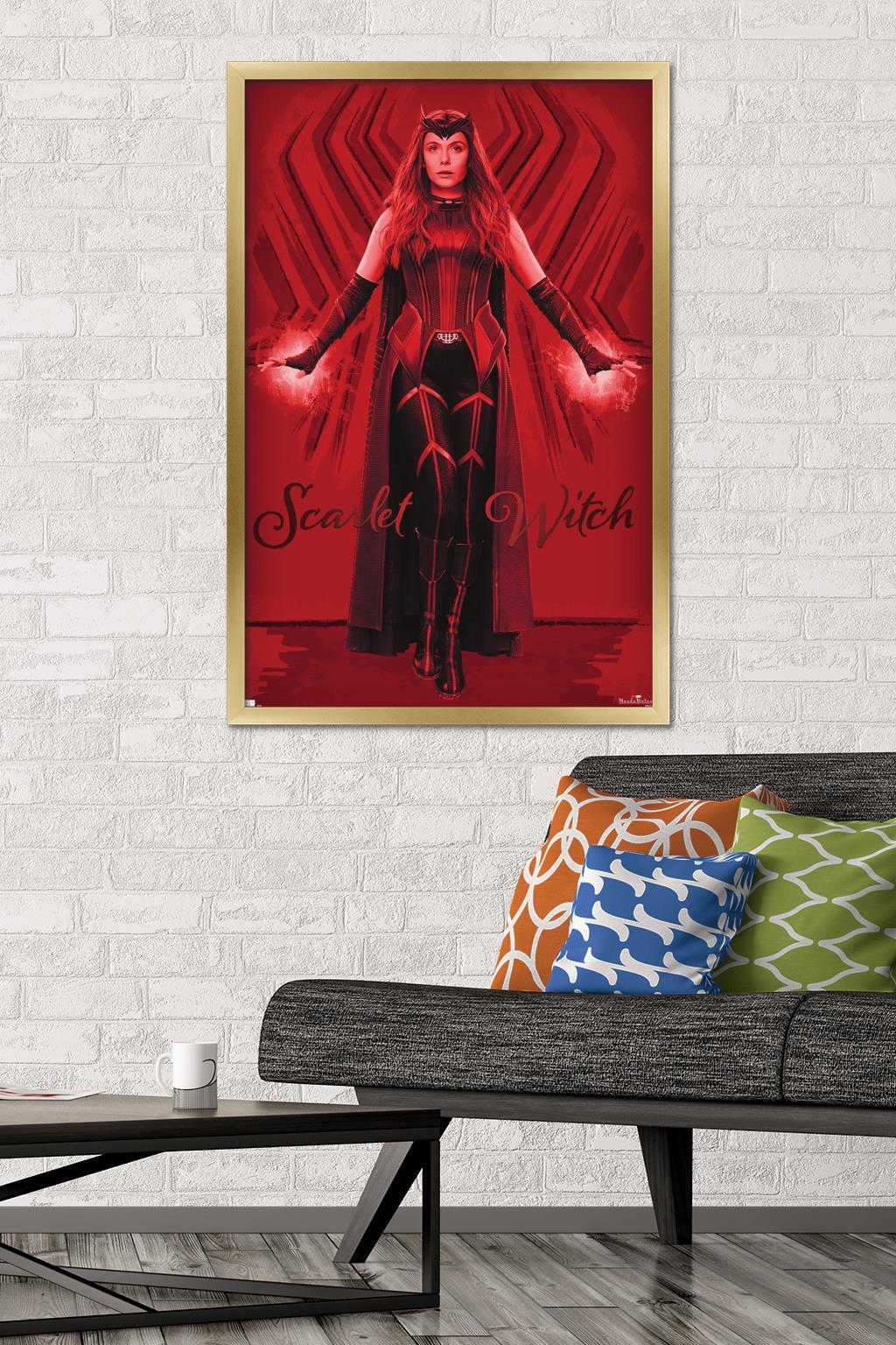 Marvel WandaVision - Scarlet Witch Wall Poster, 22.375" x 34", Framed