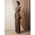 thumbnail image 4 of Conjunto 2 Piezas, Blusa Estilizada con Cinturón y Pantalón Fluido, Outfit Moderno y Sofisticado para Mujer, 4 of 5
