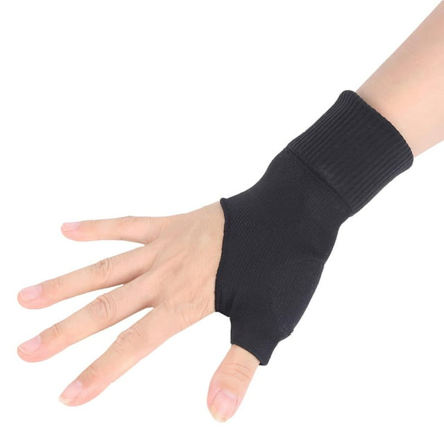 Support de Poignet en Nylon Doux Gants Sans Doigts Compression du Pouce Protection du Poignet Manchon Élastique Confortable pour Tunnel Carpien Main Poignet Articulation