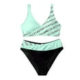 thumbnail image 4 of Sngxgn Women Swimsuit Tummy Control Bathing Suits Modest Full Coverage Swimwear(Green,M), 4 of 5