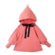thumbnail image 1 of Sudadera con capucha para niña con pompón y manga abullonada con lazo de seda, 1 of 8