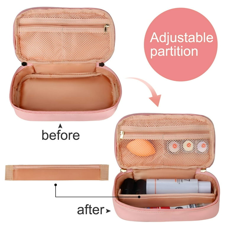 2 Small Makeup Bag Purse Travel Cosmetic Bag Makeup Portable Zipper Pouch  Women, 1 - Harris Teeter