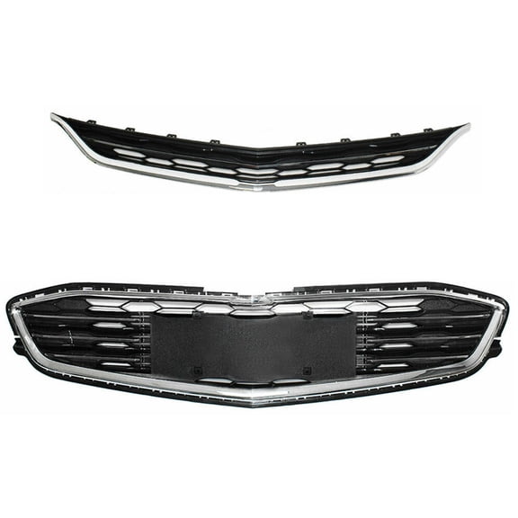 Grill Inserts Front Bumper Grille Fits for 2016 2017 2018 Chevrolet Malibu Sedan 4-Door