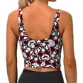 thumbnail image 3 of Xecao French Bulldog1 for Sports Bra with Removable Pads, Crop Tank Top Design, Women's Longline Sports Bra - Non-Wired -, 3 of 9