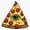 1pcs, variant on Mysterious Illuminati Pizza Slice Triangle Fast Food Graphic Decal For Laptop Skate Sticker