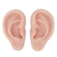 thumbnail image 2 of 1 par de modelos de orejas de silicona, suaves y flexibles, modelo de simulación de orejas para exhibición de aretes, ejercicio de perforación de orejas, color de piel medio, 2 of 15