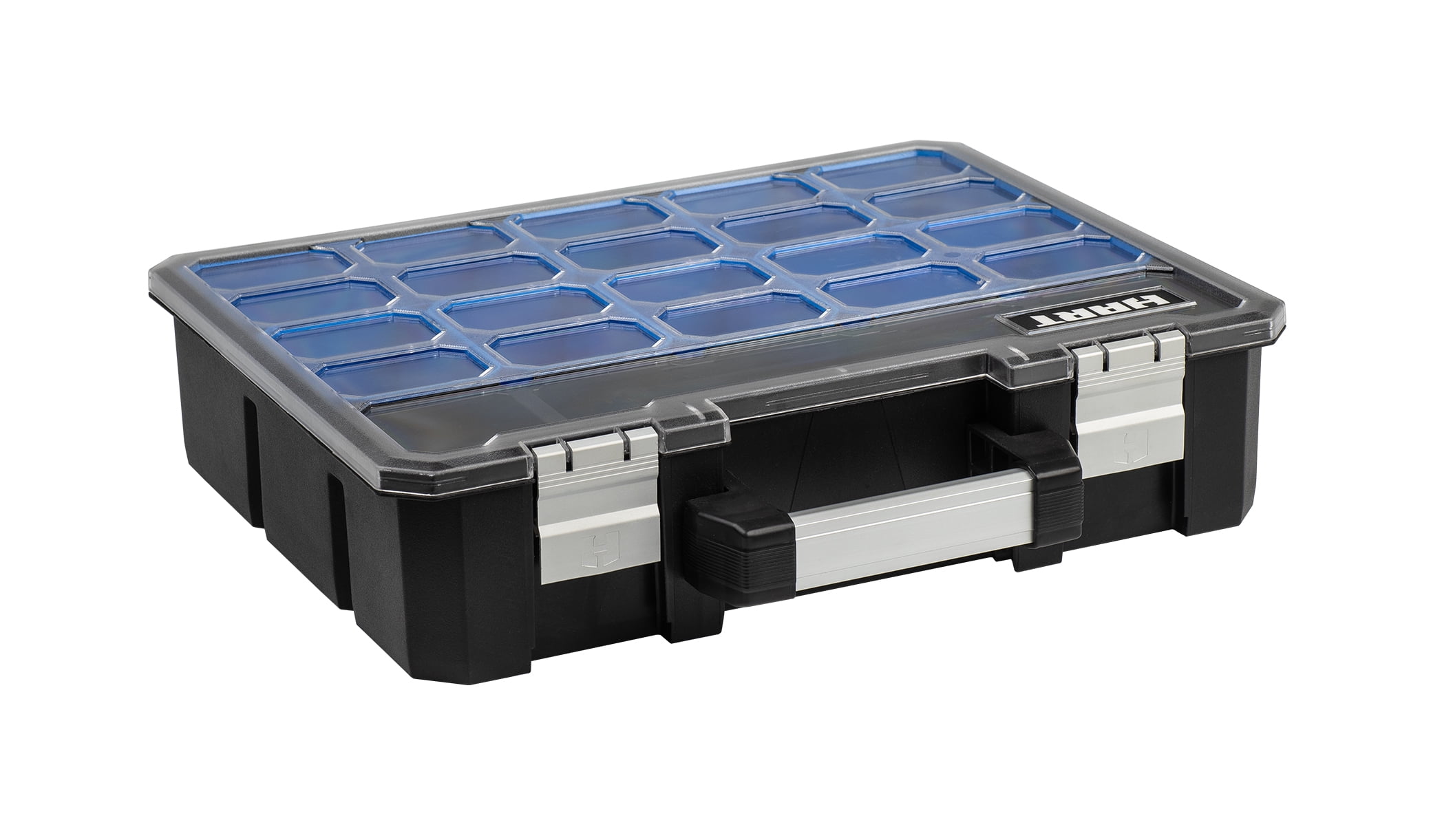 Black & Blue Small Parts Organizer & Tool Box 9 Deep Removable Compartments 