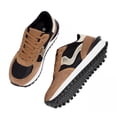 thumbnail image 3 of LUCKY STEP Stylish Retro Platform Sneakers Casual Walking Running Shoes,Brown/Black,Womens, 3 of 6