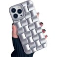 thumbnail image 3 of Compatible con iPhone 13 Pro Max Funda para mujeres/niñas, lindo diseño 3D de silicona suave a prueba de golpes con esquinas elevadas para iPhone 13 Pro Max (púrpura), 3 of 5