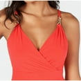 thumbnail image 2 of Thalia Sodi Women's Surplice Neck Sleeveless Top Orange, 2 of 5
