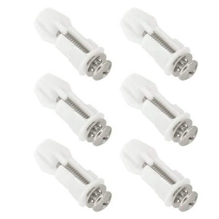 

Toilet Hinges Screws WC Hole Fixing Easy Installation 12 Pack