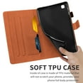 thumbnail image 2 of Dteck Case for Samsung Galaxy Tab A7 10.4-inch T500 T505 (2020 Released) ,Magnetic Patterned PU Leather Wallet Card Holder Kickstand Shockproof Protective Folio Cover,Orange, 2 of 7