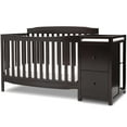 thumbnail image 4 of Delta Children Mason Convertible 6-in-1 Baby Crib and Changer, Dark Chocolate, 4 of 13