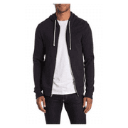 Alternative Eco Fleece Zip Front Hoodie,Black,Sz S