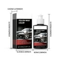 thumbnail image 3 of Yunuuuoa 3 Packs Car Polishing Compound Restores Paint & Removes Scratches - Ceramic Coating Spray Wax for High Gloss Finish, Safe for Clearcoat, Use on Vehicles, Boats, Motorcycles & RVs, 3 of 9