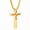 Gold, variant on APSVO Black Cross Necklace for Men Baseball Pendant Chain Stuff Accessories Items Catholic Religious Christian Birthday Fathers Day Jewelry Gifts Dad Husband Son Boyfriend Teen